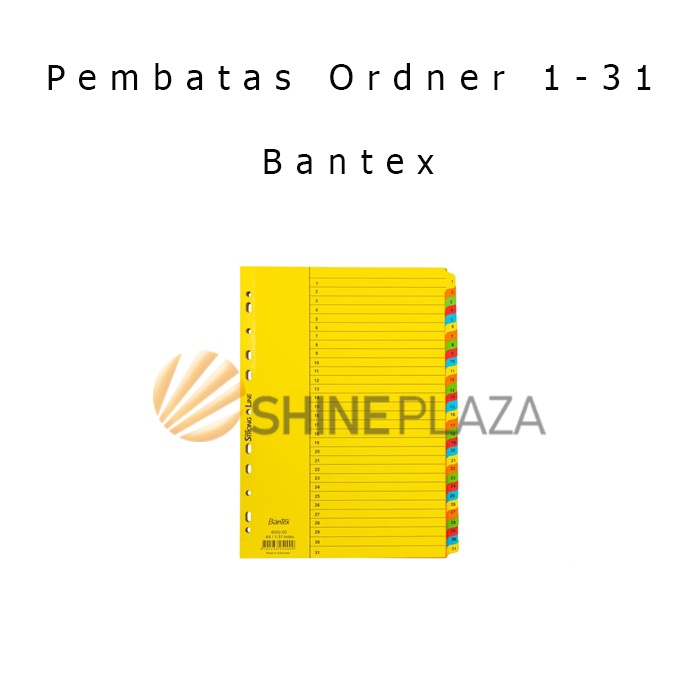 Thư mục Bantex Number 1-31 A4 6052 - Chỉ mục và chia bìa cứng