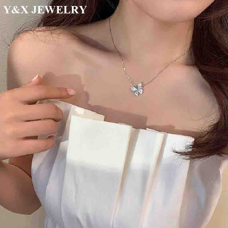 Vòng cổ MặT HìNh Bươm BướM ĐíNh Đá ThờI Trang