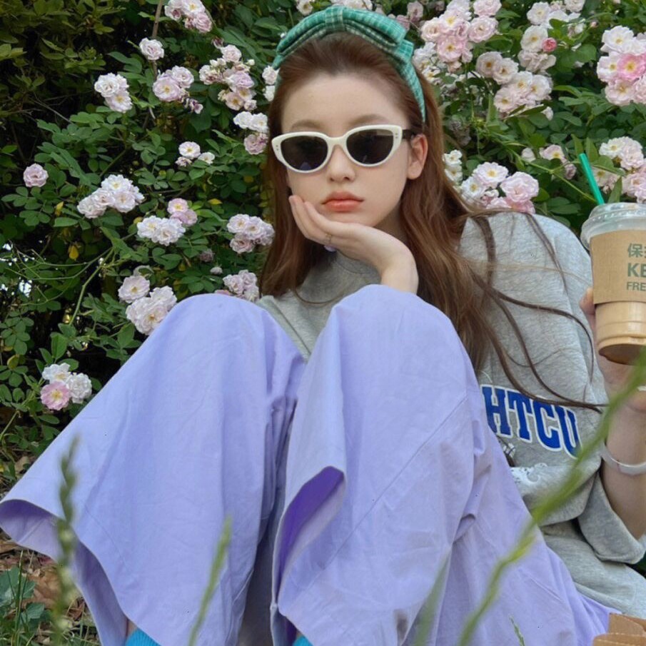 Kính Mát Mắt Mèo Y2K Phong Cách hip hop Thời Trang Hàn Quốc Cho Nam Và Nữ