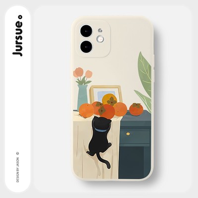 Ốp lưng JURSUE mềm chống sốc hình dễ thương đẹp độc lạ Cho iPhone 17 16 15 14 13 12 11 Pro Max SE 2020 X XR XS ip 8 7 Plus Y3045