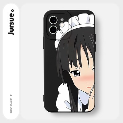 Ốp lưng JURSUE mềm chống bẩn hoạt hình độc lạ đen Cho iPhone 17 16 15 14 13 12 11 Pro Max SE 2020 X XR XS ip 8 7 Plus Y3209