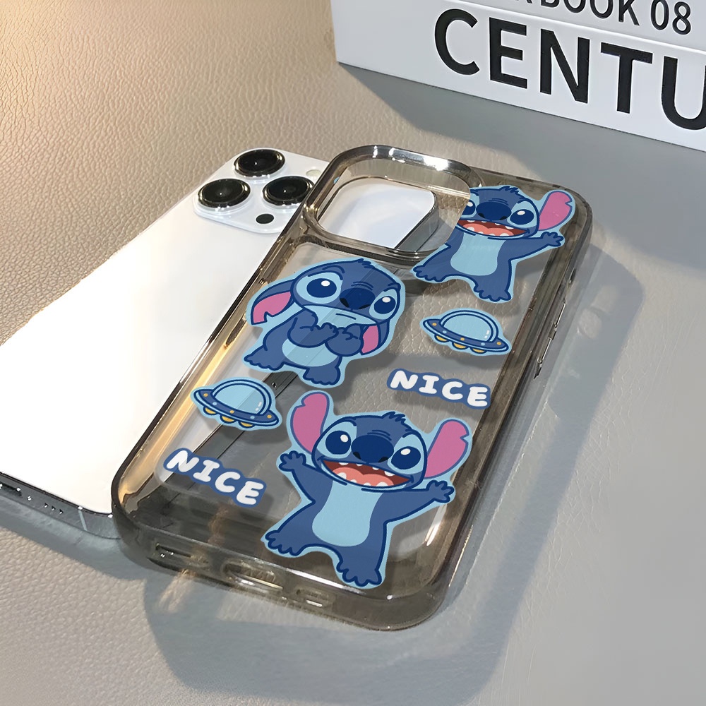 Ốp Điện Thoại Trong Suốt In Hình Stitch Cho iphone 14 pro max 11 13 12 7 8 Plus X XR XSMax