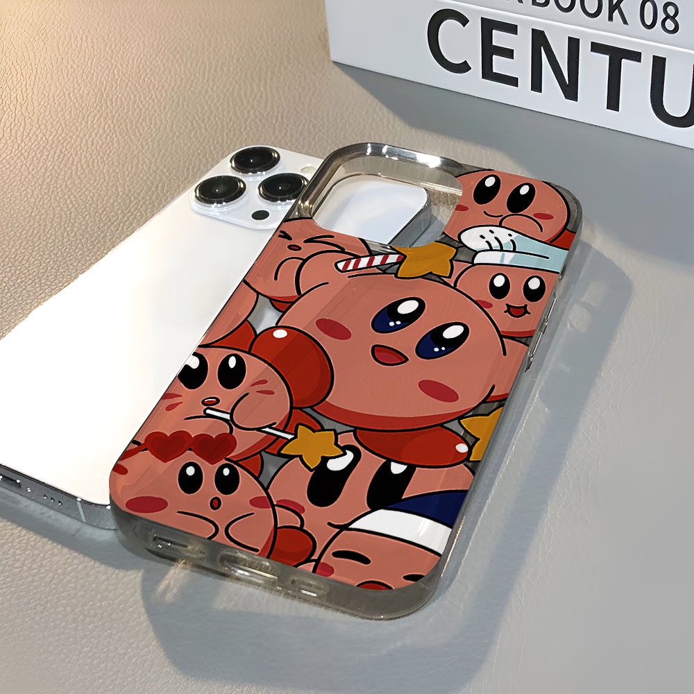 Ốp Điện Thoại Trong Suốt Họa Tiết Hoạt Hình kirby Dễ Thương Cho iphone 14 pro max 11 13 12 7 8 Plus X XR XSMax