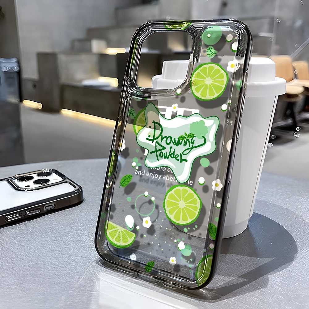 Ốp Điện Thoại Trong Suốt In Hình Quả Chanh Cho iphone 14 pro max 11 13 12 7 8 Plus X XR XSMax