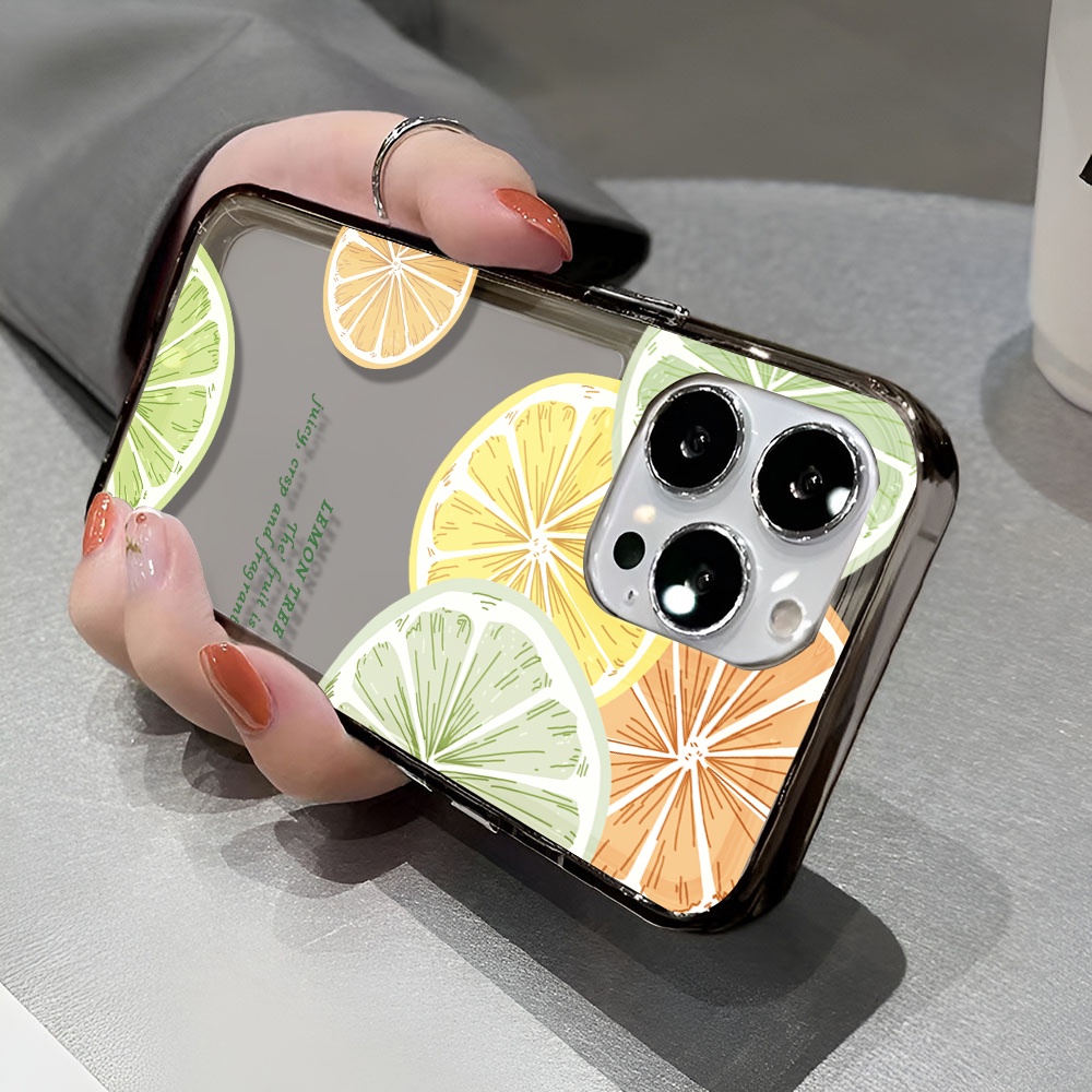 Ốp Điện Thoại Trong Suốt In Hình Quả Cam / Chanh Thời Trang Cho iphone 14 pro max 11 13 12 7 8 Plus X XR XSMax