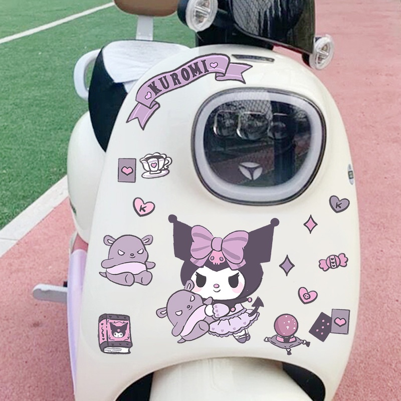 Miếng Dán Trang Trí Vali Chống Thấm Nước Hình Cún Kuromi Dễ Thương