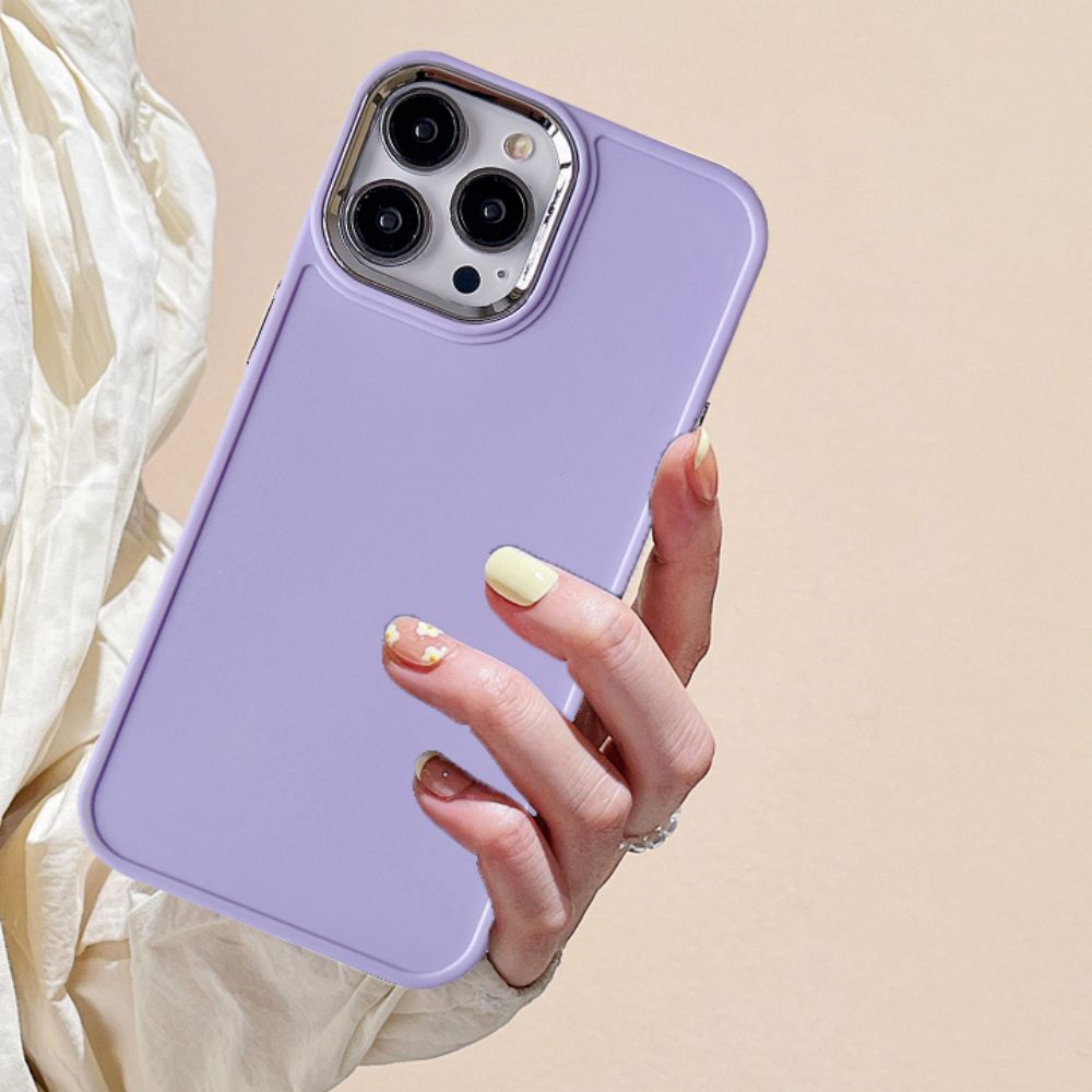 Ốp Điện Thoại TPU Dẻo Mạ Kim Loại Nhiều Màu Sang Trọng Cho IPhone 14 13 12 11 Pro Max