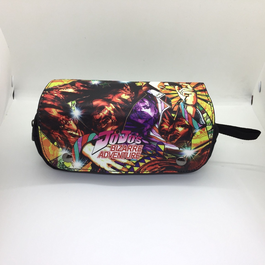 Túi Da Đựng Bút Hai Lớp Cỡ Lớn In Họa Tiết Anime Jojo 'S Bizarre Adventure