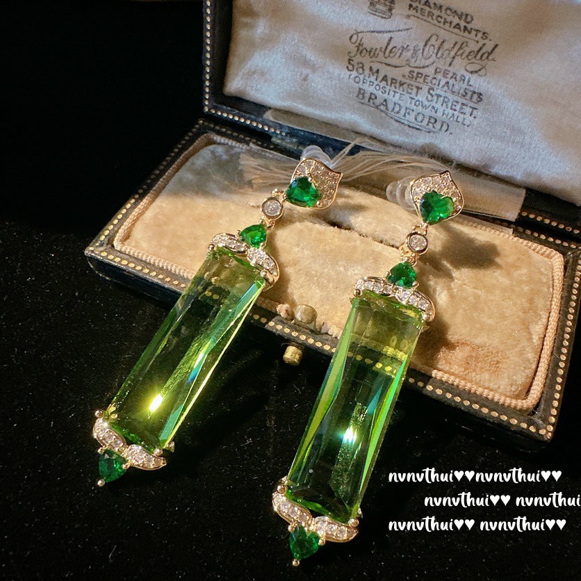 Bông Tai Mạ Vàng 18K Hình Nơ Đính Đá Zircon Phong Cách Cổ Điển