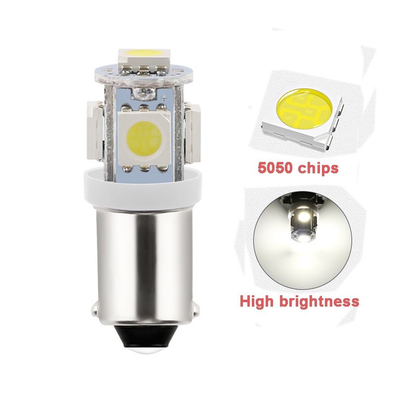 Set 10 Đèn Led BA9S 12V 5050 Chips Chuyên Dụng Cho Xe Hơi