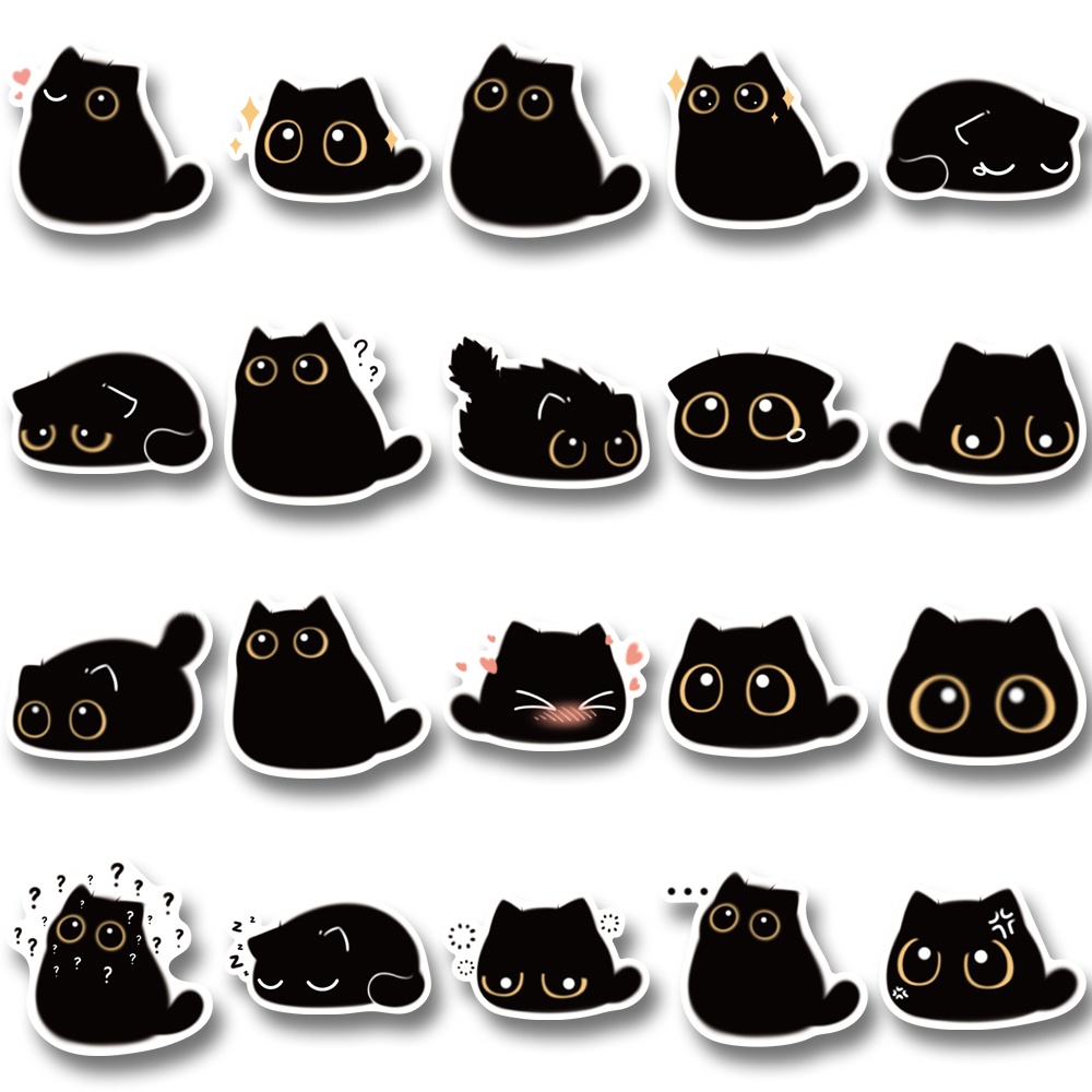 Bộ 40 Miếng Dán Chống Thấm Nước Họa Tiết Hoạt Hình Trang Trí Điện Thoại / Máy Tính