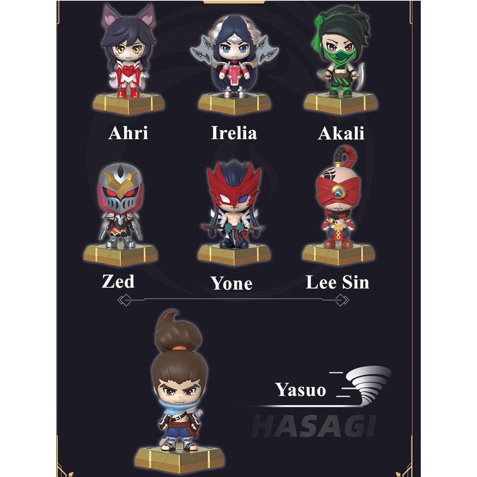 Con Dấu Đồ Chơi Liên Minh Huyền Thoại Ahri Irelia 2022