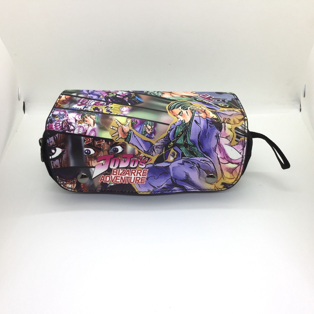 Túi Da Đựng Bút Hai Lớp Cỡ Lớn In Họa Tiết Anime Jojo 'S Bizarre Adventure