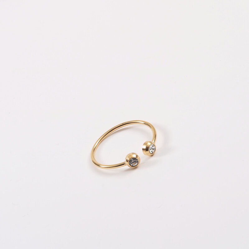 Nhẫn Hở Mạ Vàng 18k Đính Đá Sang Trọng
