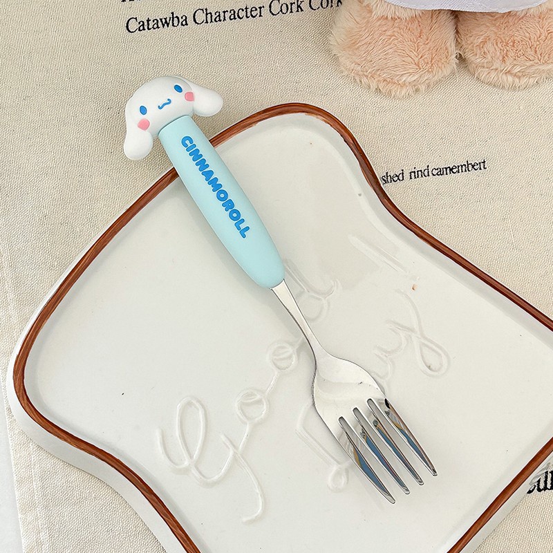 Bộ Muỗng Nĩa Bằng Thép Không Gỉ Dễ Thương