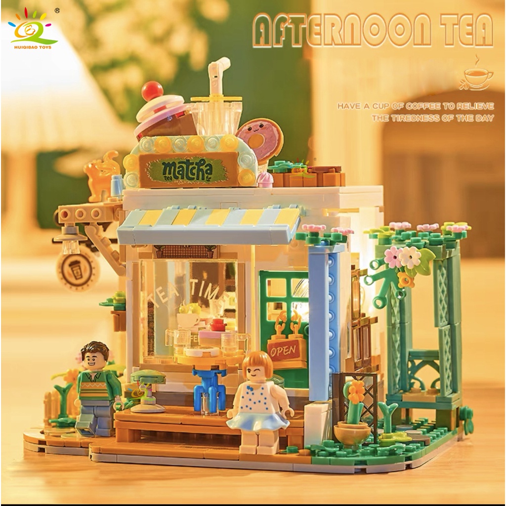 Bộ Đồ Chơi Lắp Ráp Mô Hình Cửa Hàng Hoa Mini DIY Dành Cho Trẻ Em