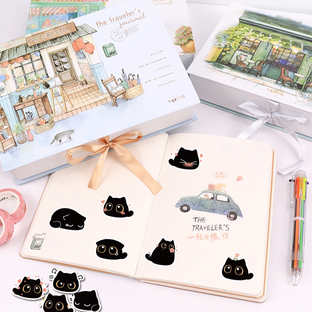 Bộ 40 Miếng Dán Chống Thấm Nước Họa Tiết Hoạt Hình Trang Trí Điện Thoại / Máy Tính