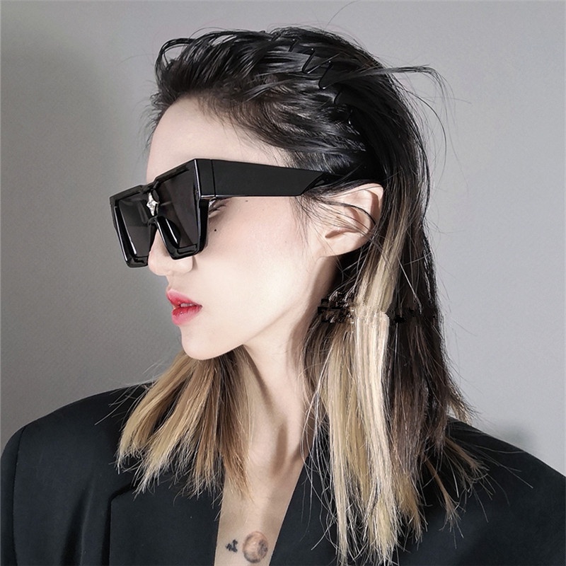 Kính Mát Gọng Vuông Oversize Thời Trang Hàn Quốc Cho Nam Nữ