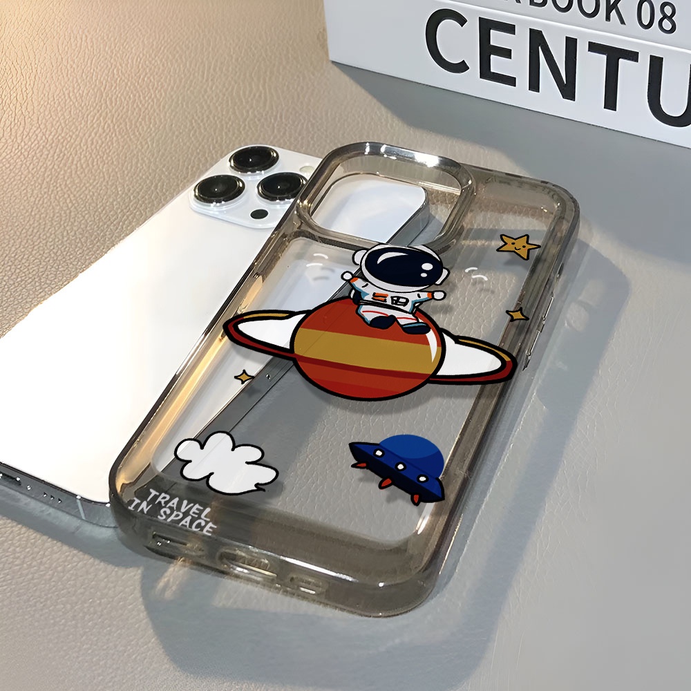 Ốp Điện Thoại Trong Suốt Hình Phi Hành Gia Cho iphone 14 pro max 11 13 12 7 8 Plus X XR XSMax