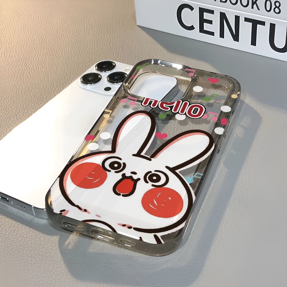 Ốp Điện Thoại Trong Suốt Hình Thỏ Hello Kitty Cho iphone 14 pro max 11 13 12 7 8 Plus X XR XSMax