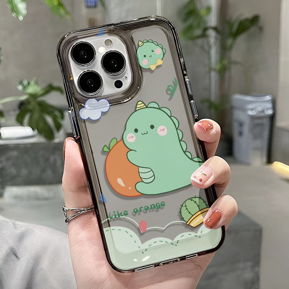 Ốp Điện Thoại Trong Suốt Hình Khủng Long Cho iphone 14 pro max 11 13 12 7 8 Plus X XR XSMax
