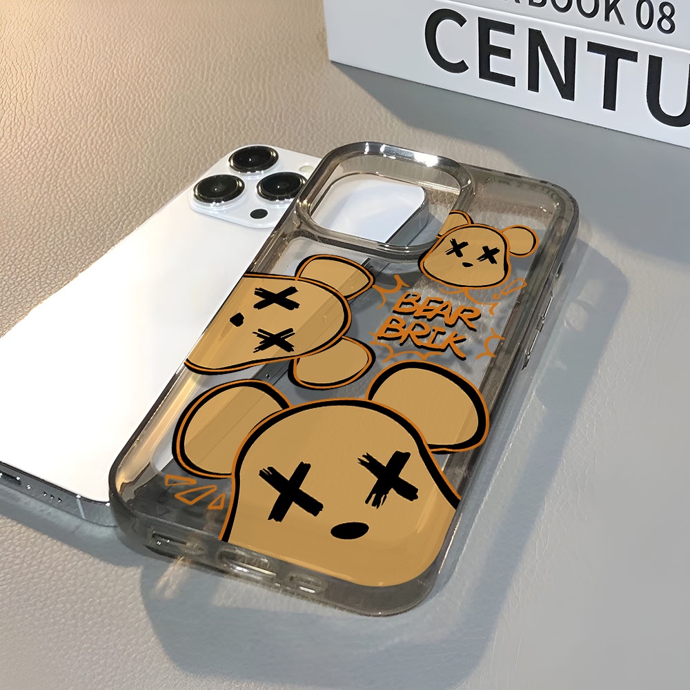 Ốp Điện Thoại Trong Suốt In Hình Gấu KAWS Cho iphone 14 pro max 11 13 12 7 8 Plus X XR XSMax