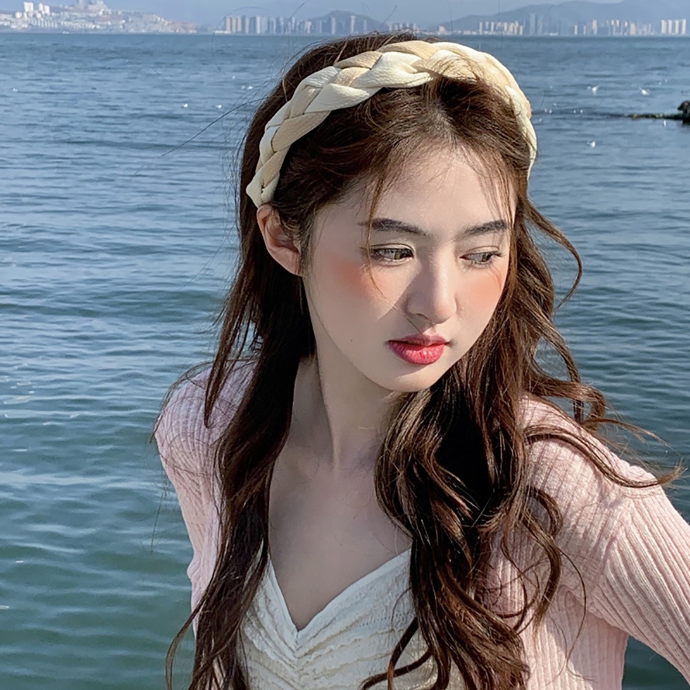 Băng Đô Cài Tóc Thắt Nơ Bản Rộng Phong Cách Hàn Quốc Cho Nữ