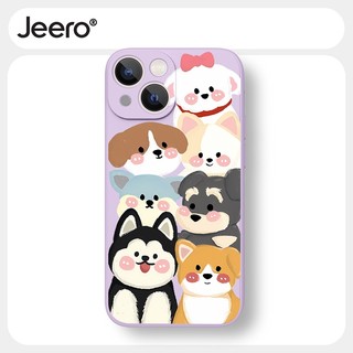 Ốp lưng JEERO mềm hoạt hình dễ thương đẹp Cho iPhone 16 15 14 13 12 11 Pro Max SE 2020 X XR XS 8 7 ip Plus kute HFF2839