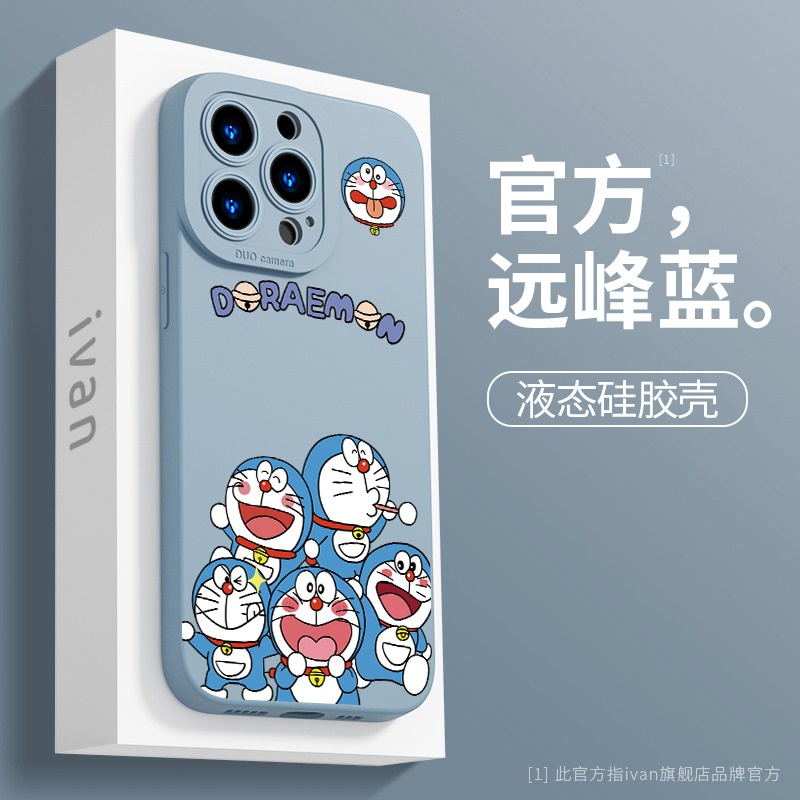 Doraemon Ốp Điện Thoại Dẻo Cho iPhone 14 Pro Max 13 Pro Max 13 13pro 11 Pro Max 11 X XR Xs Max 12Pro 12 Pro Max 7plus 8plus