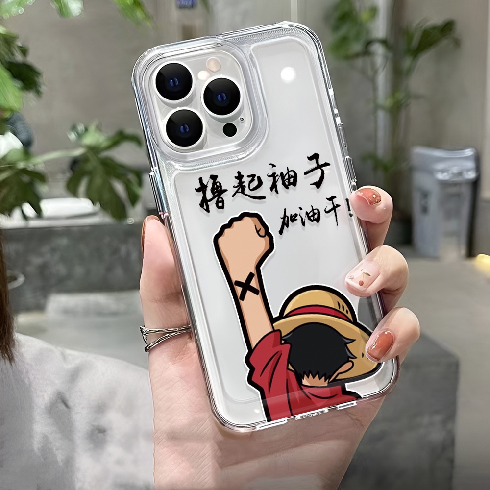 Ốp Điện Thoại Trong Suốt In Hình Lufei Cho iphone 14 pro max 11 13 12 7 8 Plus X XR XSMax