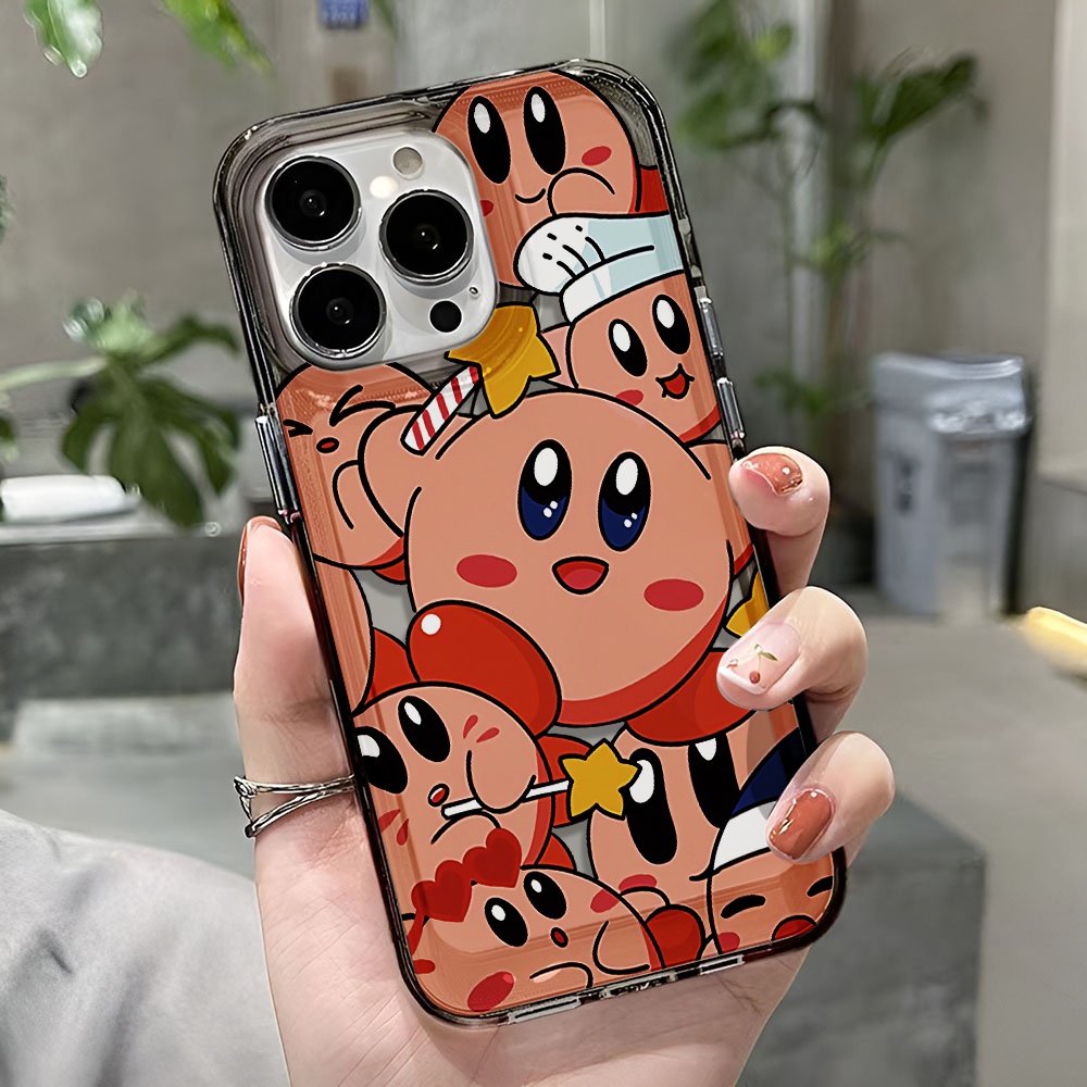 Ốp Điện Thoại Trong Suốt Họa Tiết Hoạt Hình kirby Dễ Thương Cho iphone 14 pro max 11 13 12 7 8 Plus X XR XSMax