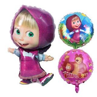 Bong bóng nhôm 18 "chủ đề gấu masha và gấu