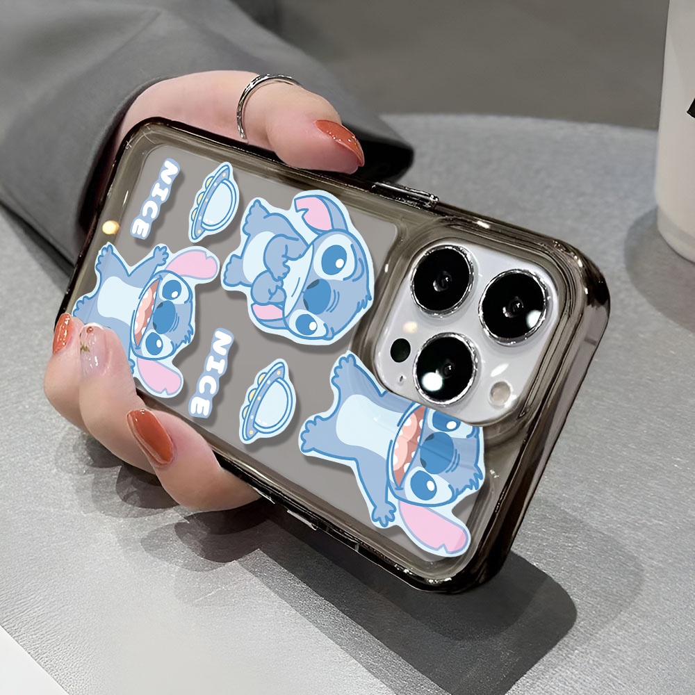 Ốp Điện Thoại Trong Suốt In Hình Stitch Cho iphone 14 pro max 11 13 12 7 8 Plus X XR XSMax