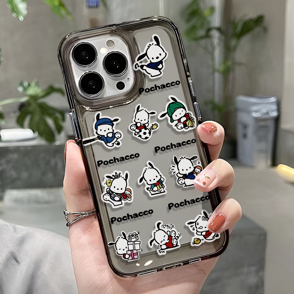 Ốp Điện Thoại Trong Suốt In Hình Pochacco Cho iphone 14 pro max 11 13 12 7 8 Plus X XR XSMax