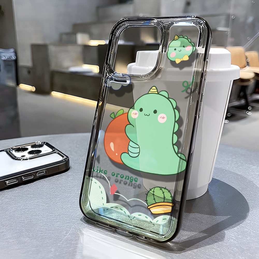 Ốp Điện Thoại Trong Suốt Hình Khủng Long Cho iphone 14 pro max 11 13 12 7 8 Plus X XR XSMax