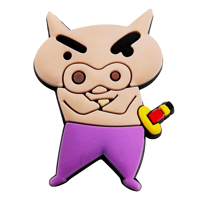 Hot bán 1 cái bùa giày jibbitz crocs pin crayon shin-chan yoda khóa giày dễ thương