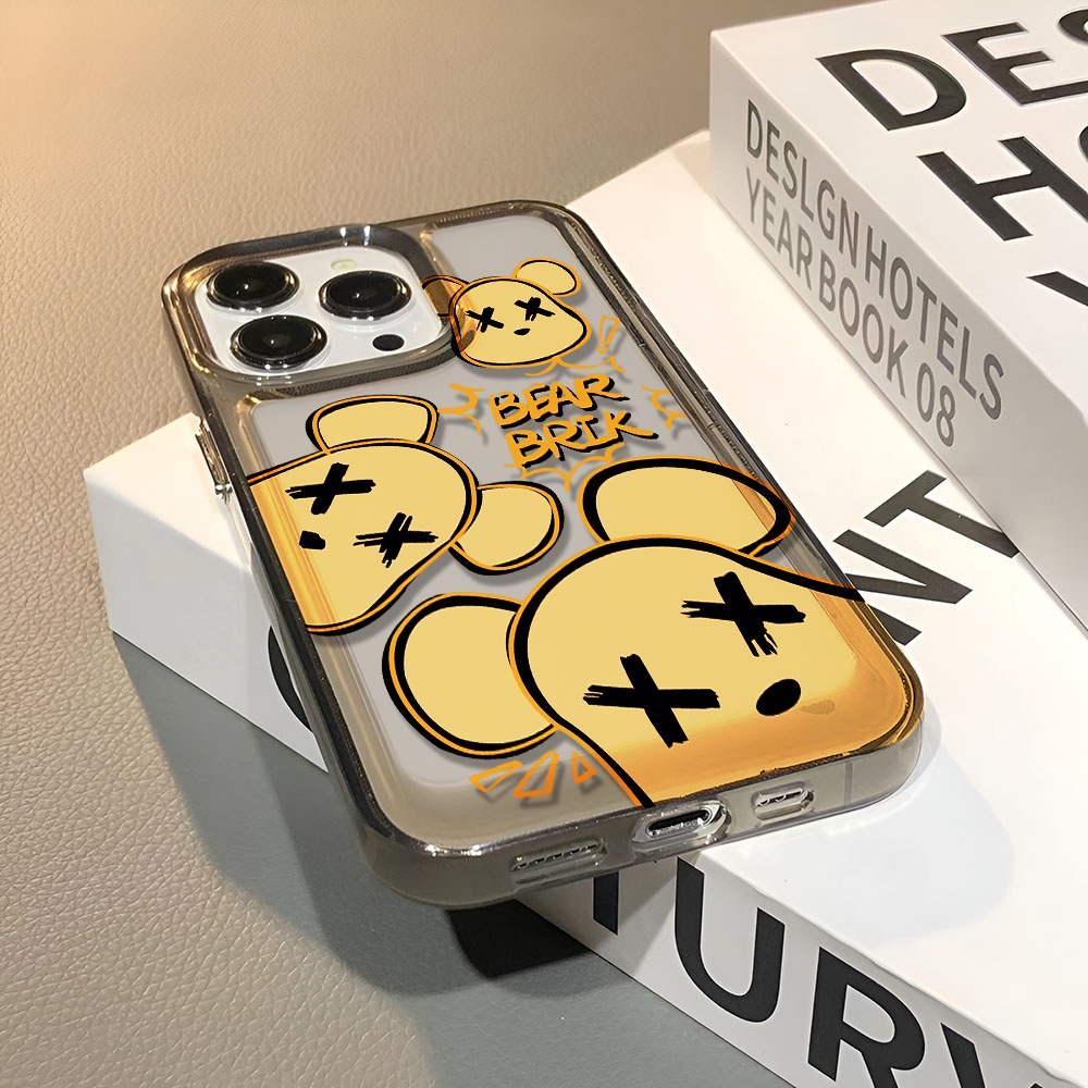 Ốp Điện Thoại Trong Suốt In Hình Gấu KAWS Cho iphone 14 pro max 11 13 12 7 8 Plus X XR XSMax