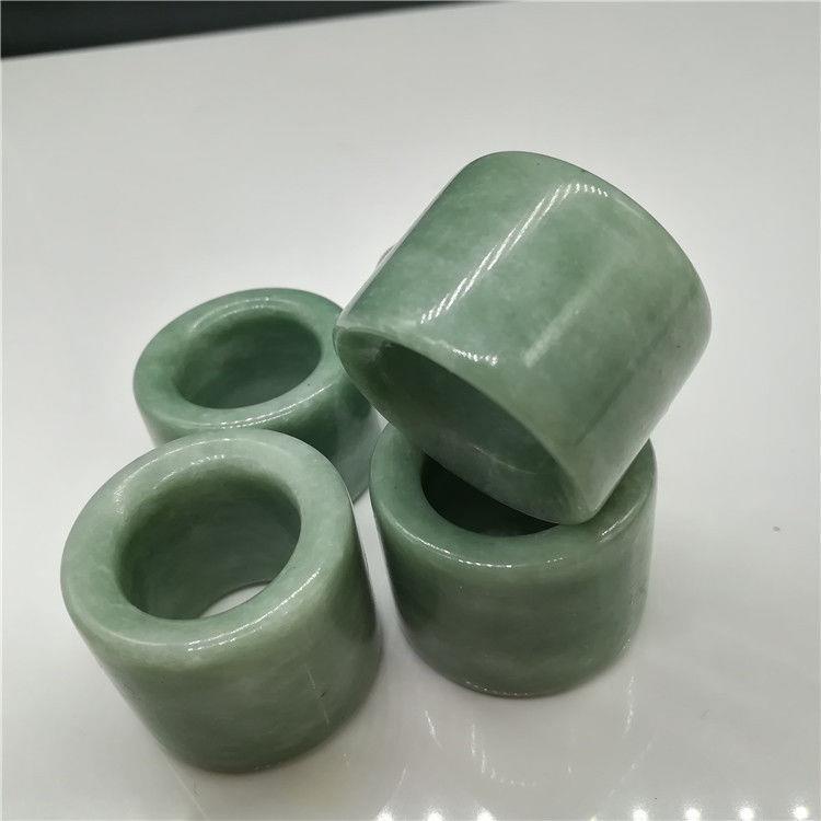 Nhẫn Ngọc Bích Guizhou Màu Xanh Lá Khô Cao Cấp Cho Nam