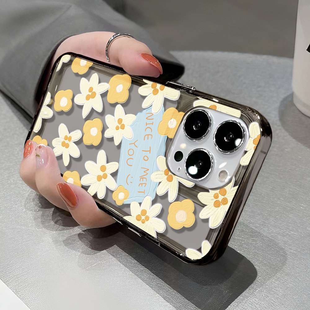 Ốp Điện Thoại Trong Suốt In Hình Hoa Thời Trang Cho iphone 14 pro max 11 13 12 7 8 Plus X XR XSMax