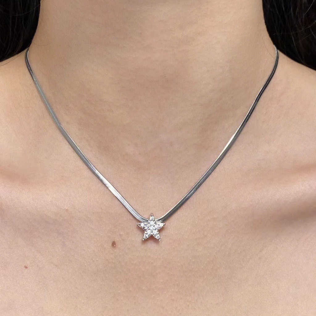 Vòng cổ Xương Rắn Ánh Sao Sang Trọng Cá Tính Cho Nữ