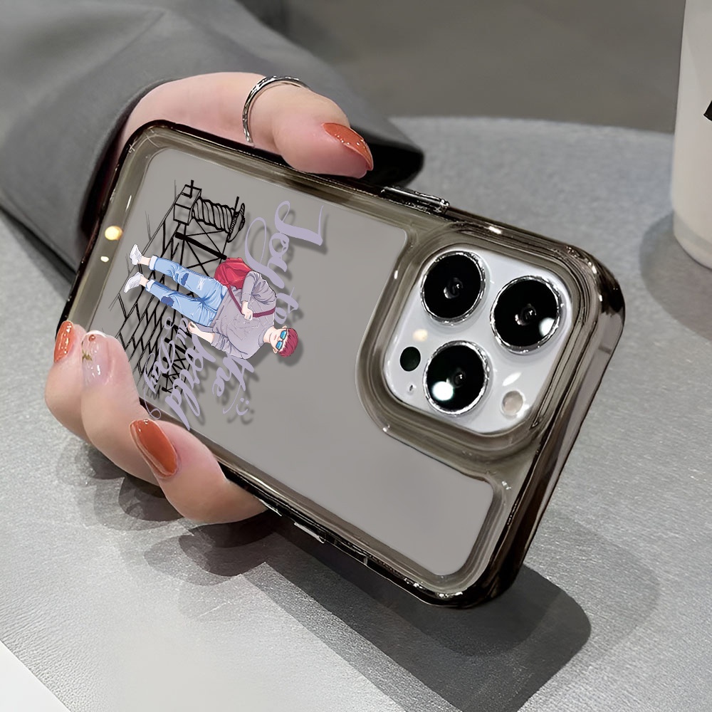 Ốp Điện Thoại Trong Suốt Hình Không Gian Cho iphone 14 pro max 11 13 12 7 8 Plus X XR XSMax