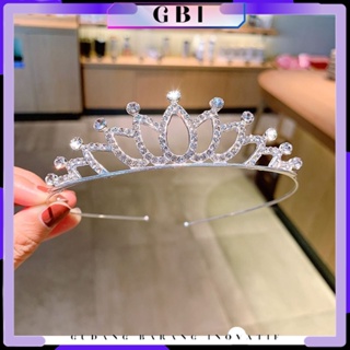 Image of GBI Bando Mahkota Wanita Crown Berlian Women Jewelry Bando Anak Dengan Mutiara Aksesoris Rambut Ala Princes Murah Import
