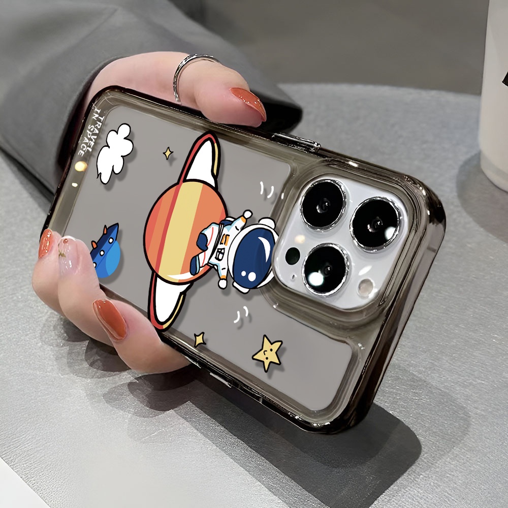 Ốp Điện Thoại Trong Suốt Hình Phi Hành Gia Cho iphone 14 pro max 11 13 12 7 8 Plus X XR XSMax