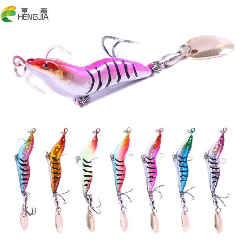 1 Mồi Câu Cá Tôm Giả Bằng Kim Loại 9g / 15g / 22g / 30g