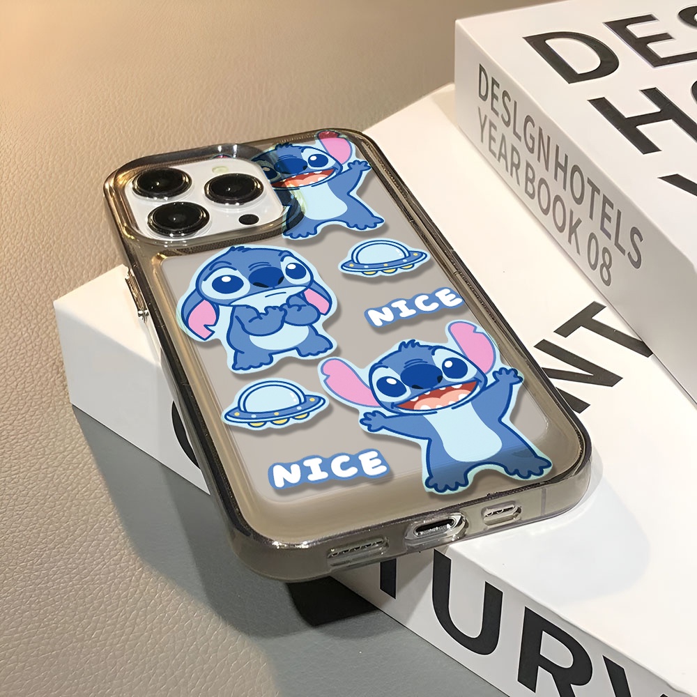 Ốp Điện Thoại Trong Suốt In Hình Stitch Cho iphone 14 pro max 11 13 12 7 8 Plus X XR XSMax