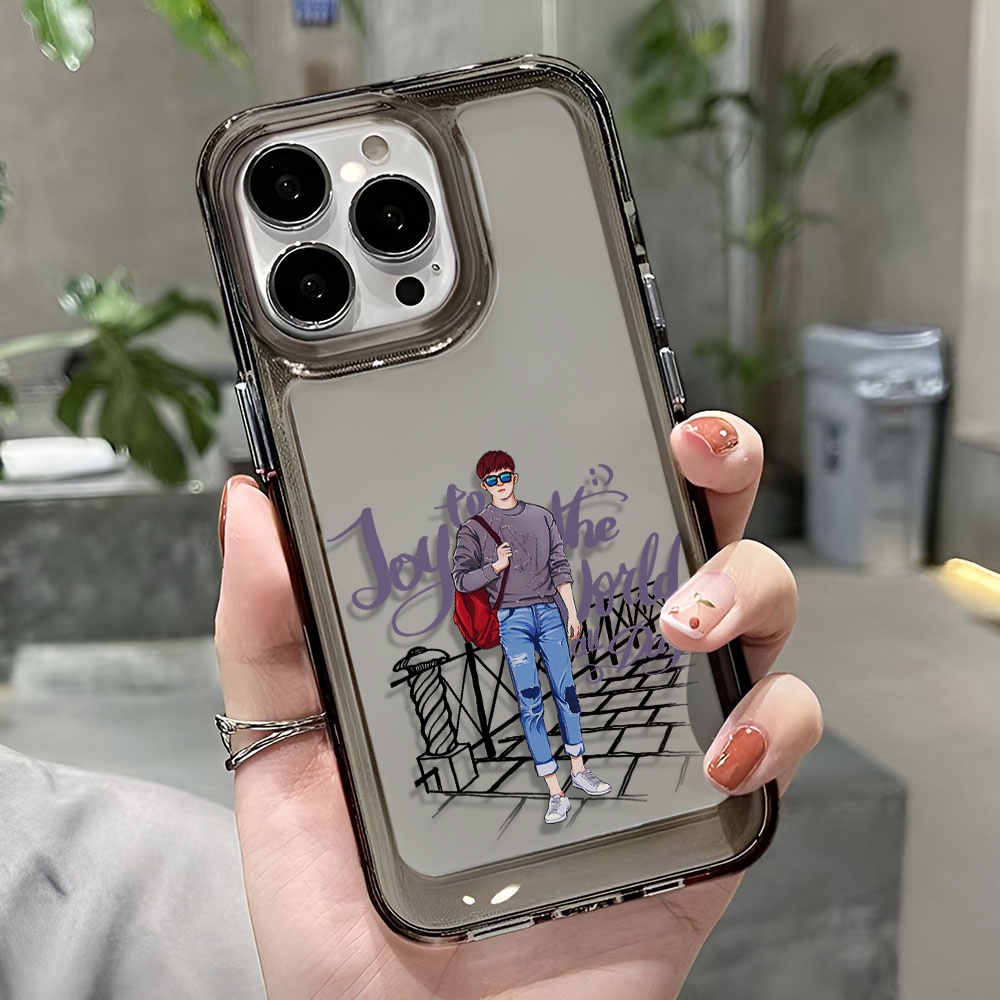 Ốp Điện Thoại Trong Suốt Hình Không Gian Cho iphone 14 pro max 11 13 12 7 8 Plus X XR XSMax