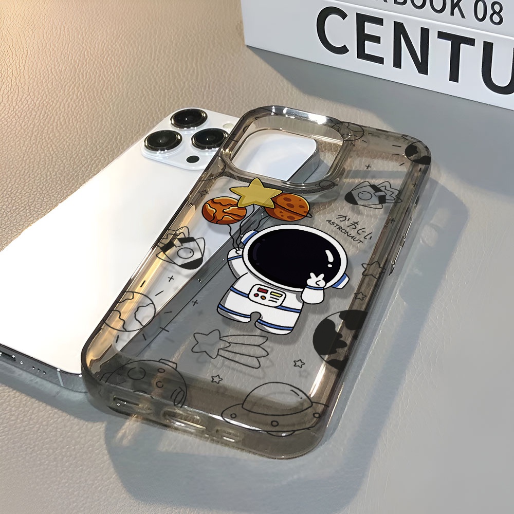 Ốp Điện Thoại Tpu Trong Suốt In Hình Nhà Du Hành Vũ Trụ Cho iphone 14 pro max 11 13 12 7 8 Plus X XR XSMax