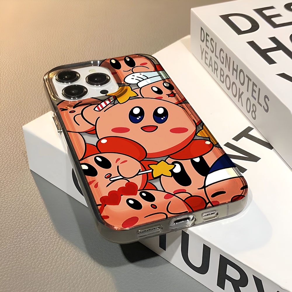Ốp Điện Thoại Trong Suốt Họa Tiết Hoạt Hình kirby Dễ Thương Cho iphone 14 pro max 11 13 12 7 8 Plus X XR XSMax