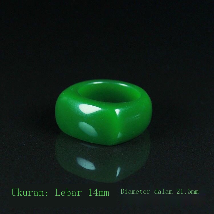 Xinjiang Hetian Nhẫn Đeo Yên Xe Màu Ngọc Bích Cao Cấp Cho Nam Và Nữ