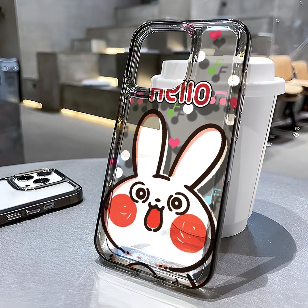 Ốp Điện Thoại Trong Suốt Hình Thỏ Hello Kitty Cho iphone 14 pro max 11 13 12 7 8 Plus X XR XSMax